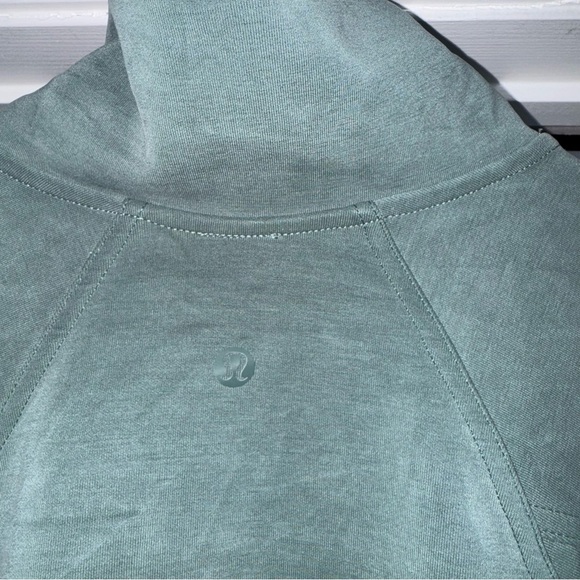 Lululemon Brushed Softstreme Green Zip-Up Jacket 2 Smoked Spruce - Picture 5 of 7